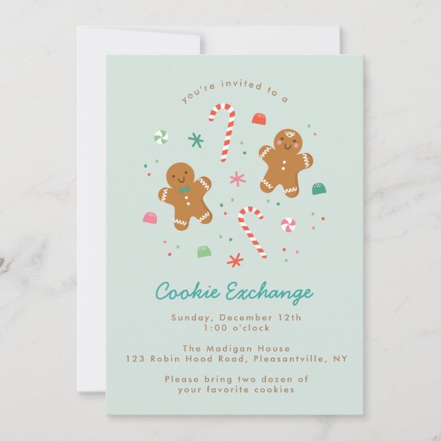 Gingerbread Wishes invitation (Front)