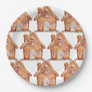 Gingerbread Wishes Paper Plate