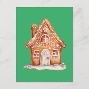 Gingerbread Wishes Postcard