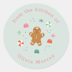 Gingerbread wishes sticker