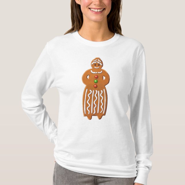 Gingerbread woman cookie T-Shirt (Front)