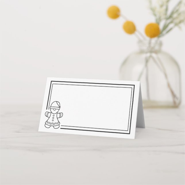 Gingerbread Woman Place Card (Front)