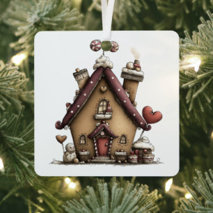Gingerbread Wonderland Metal Tree Decoration