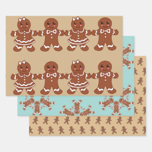 Gingerbread Wrapping Paper Set