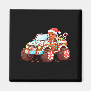 Gingerbread Xmas Candy Truck Funny Christmas Bakin Magnet