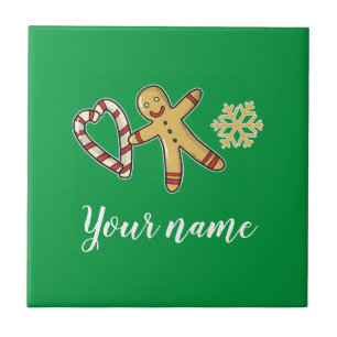 Gingerbreadman Love Tile