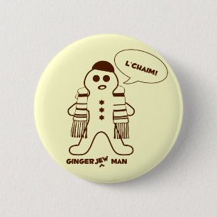 Gingerjew Man 6 Cm Round Badge