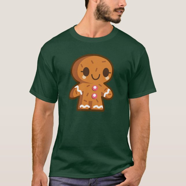 Gingerman animated cartoon illustration T-Shirt (Front)