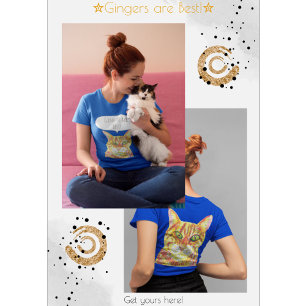 Gingers are best cat lover tabby cats T-Shirt