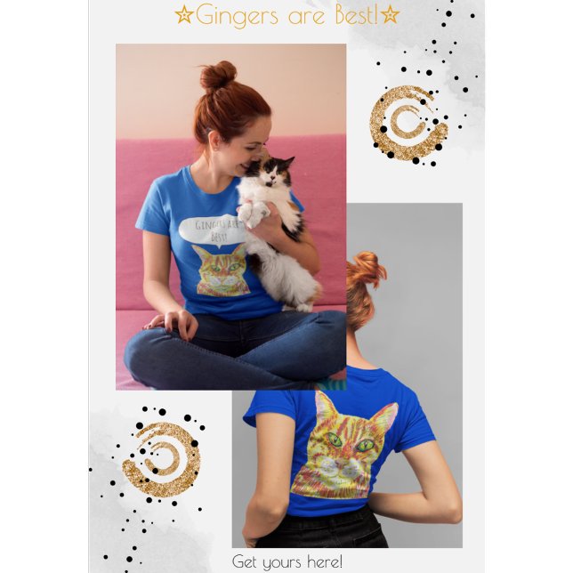 Gingers are best cat lover tabby cats T-Shirt (Creator Uploaded)