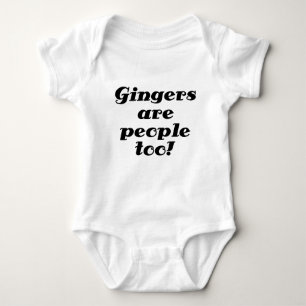 Gingers are people too baby bodysuit