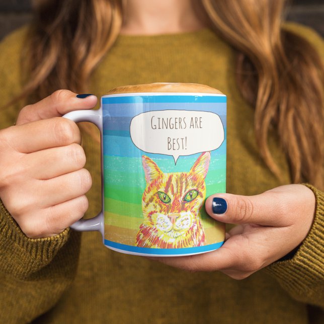 Gingers are the best tabby cat  coffee mug (Creator Uploaded)