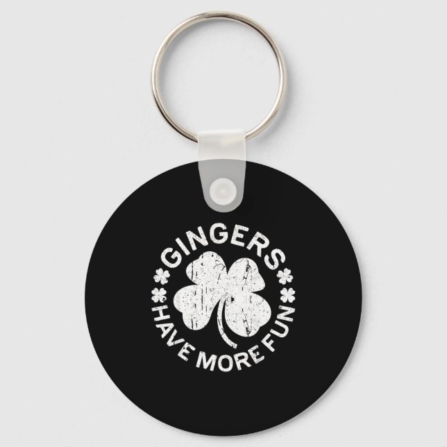 Gingers Have More Fun Shirt Men Women Kids St Patr Key Ring (Front)