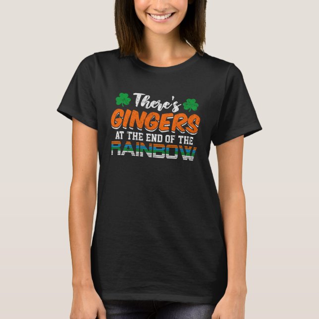 Gingers Rainbows Irish Pride St Patricks  Drinking T-Shirt (Front)