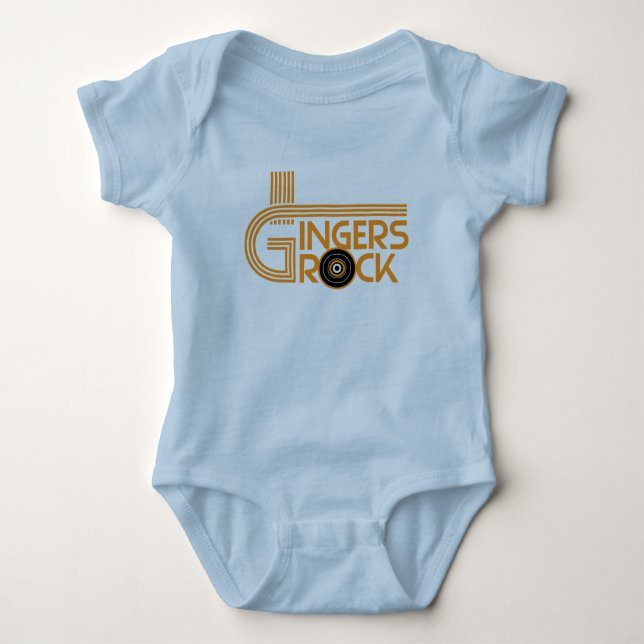Gingers Rock Baby Bodysuit (Front)
