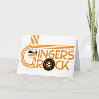 Gingers Rock Card