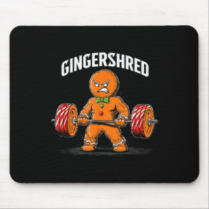 Gingershred Gingerbread Christmas Workout Gym Ging Mouse Pad