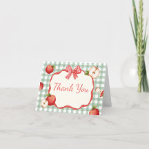 Gingham Apple of our Eye Baby Shower