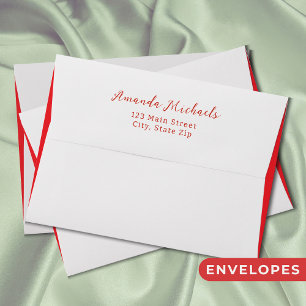 Gingham Apple Red Envelope