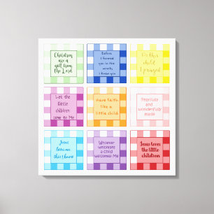Gingham Baby verses  Faith based Canvas Print