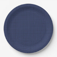 Gingham Blue Black Classic Timeless Preppy Chic