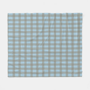 Gingham Blue  Fleece Blanket