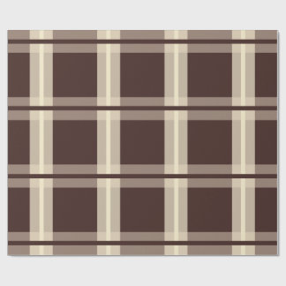 Gingham | Brown & Beige Wrapping Paper