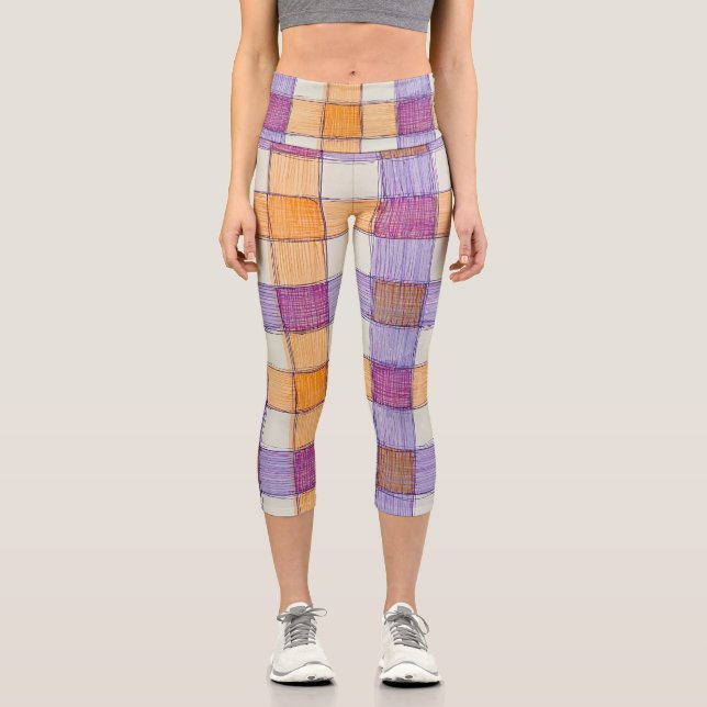 Gingham Capri leggings (Front)