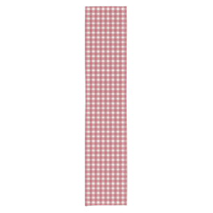 Gingham Charm Red Short Table Runner