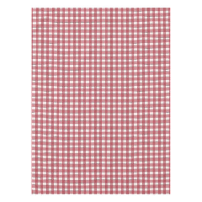 Gingham Charm Red Tablecloth (Front)
