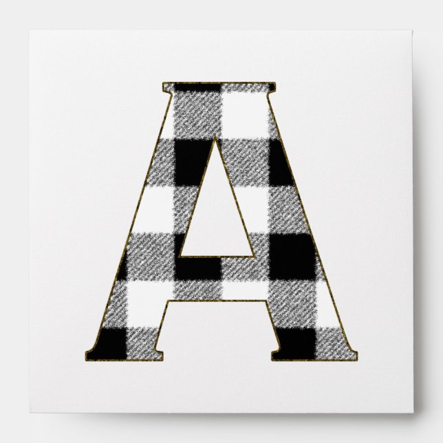 Gingham Check A Envelopes (Front)