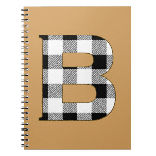 Gingham Check B Spiral Notebook