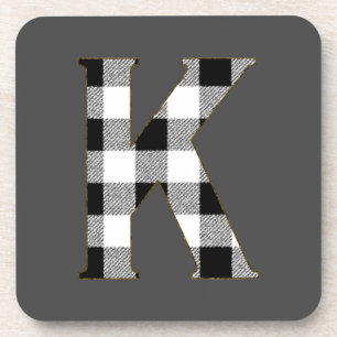 Gingham Check K Coaster