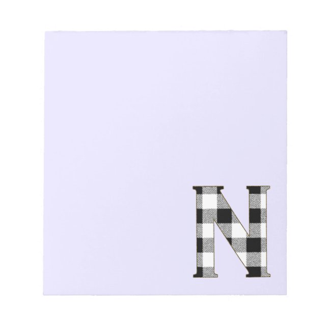 Gingham Check N Notepad (Front)