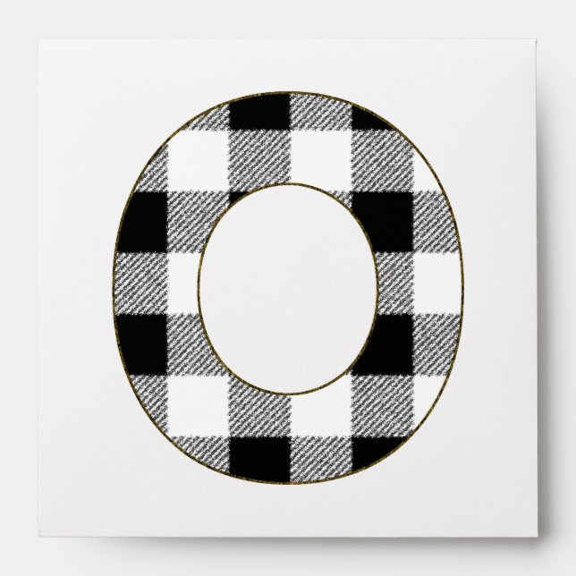 Gingham Check O Envelopes (Front)