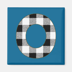 Gingham Check O Magnet