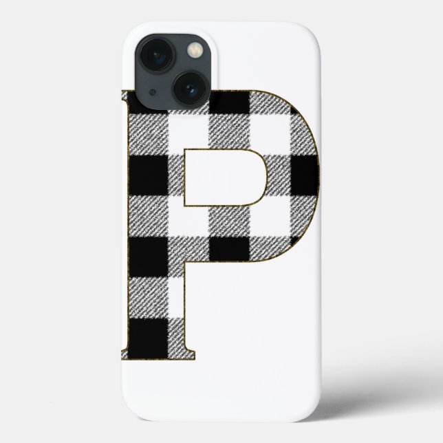 Gingham Check P Case-Mate iPhone Case (Back)