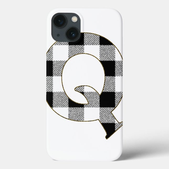 Gingham Check Q Case-Mate iPhone Case (Back)