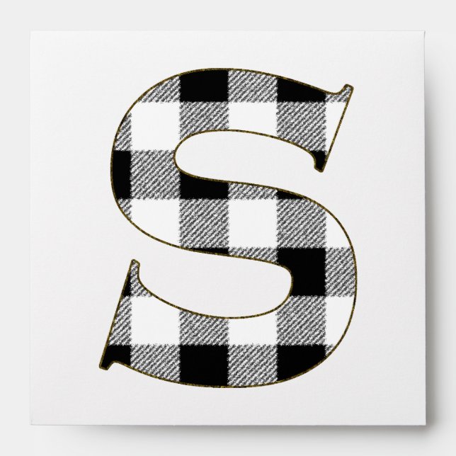 Gingham Check S Envelopes (Front)