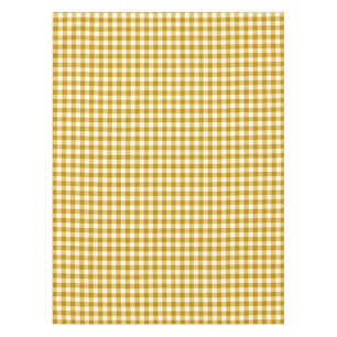 Gingham Check Tablecloth   Yellow And White Checks