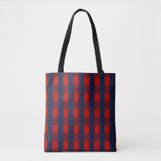 Gingham Check Tote