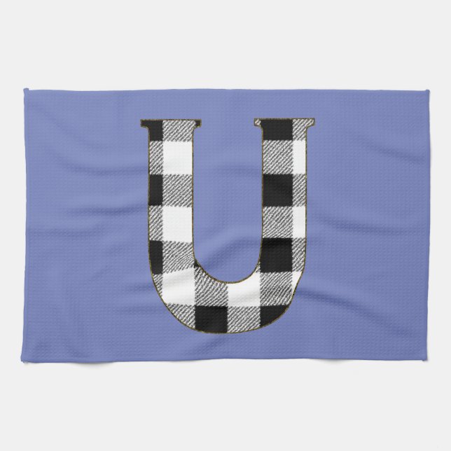 Gingham Check U Tea Towel (Horizontal)