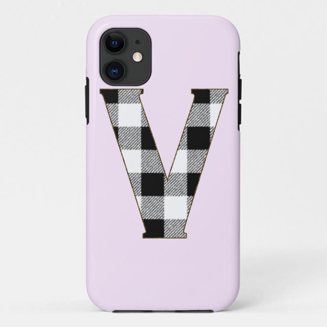 Gingham Check V Case-Mate iPhone Case (Back)