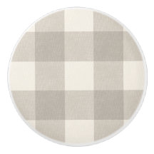Gingham checks plaid neutral beige