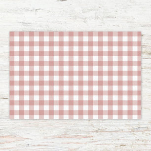 Gingham Chequered Patten in Pastel Colours Tissue Paper