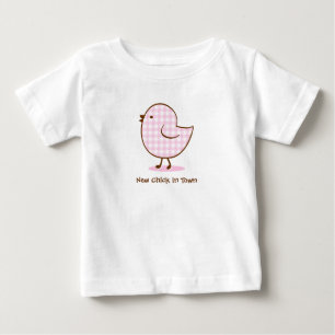 Gingham Chick Personalised Baby Shirt