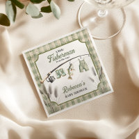 Gingham Clothesline Fishing Baby Shower Decor