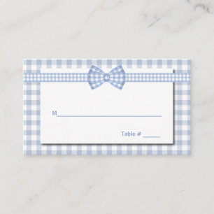 Gingham Country Chic Wedding Place Card