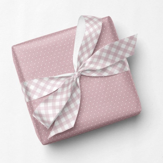 Gingham cute pink simple check satin ribbon (Creator Uploaded)