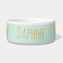Gingham Dachshund on Duck Egg Blue - Casual Name